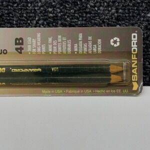 Sanford Design 3800 Drawing Pencils 4B Soft Graphite 2 Pack Made in USA 02052